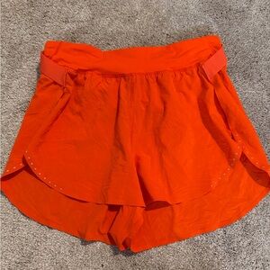 Lululemon Athletica Vibrant Orange Athletic Shorts